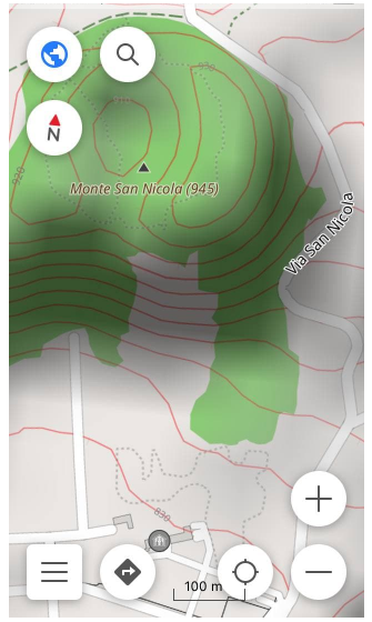 Contour lines combined with Hillshade in iOS