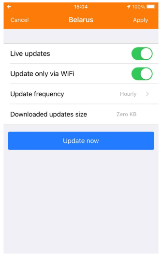 Maps menu OsmAnd live edit iOS
