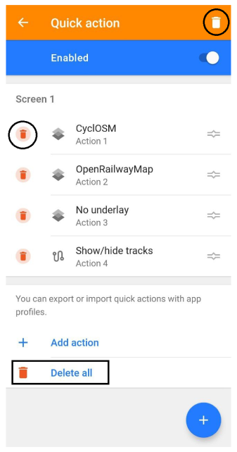 Quick action widget_android_del