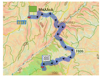 Route on the map Android