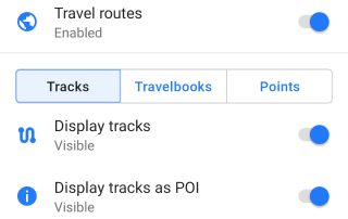Travel routes
