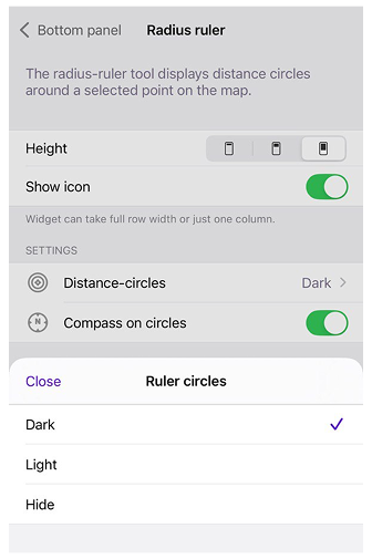 Anzeigeposition Android