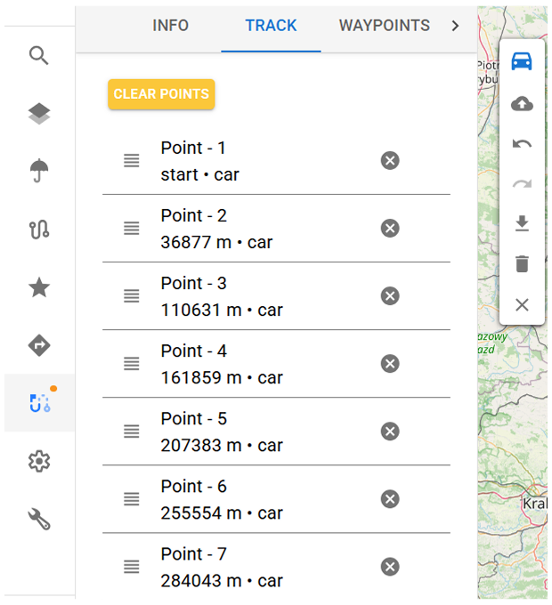 OsmAnd Web Track-Panel