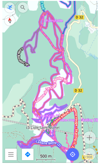 Rutas habilitadas en Android