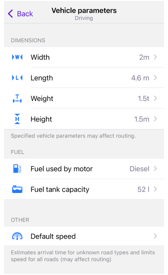 Ajustes de navegación Android
