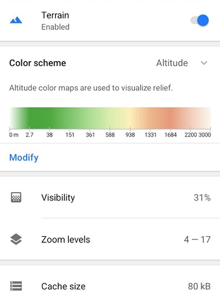 Color Palette Terrain Android