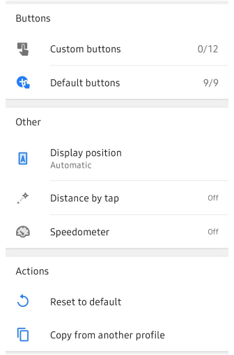 Menu Configurer l&#39;écran