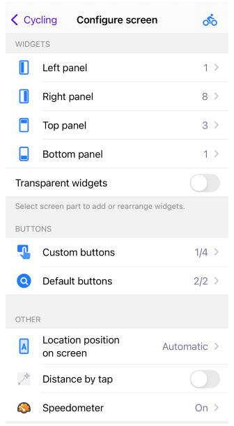 Menu Configurer l&#39;écran
