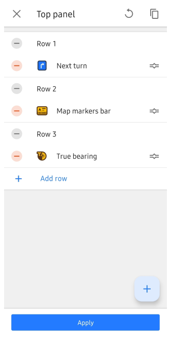 Menu Configurer l&#39;écran