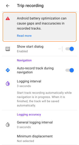 Traccia sulla mappa iOS