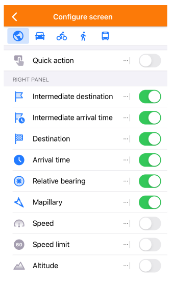 Configura schermo iOS