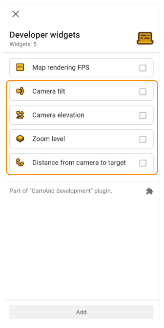 Widget posizione fotocamera 1