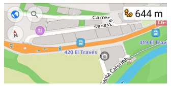 Widget distanza dal bersaglio 1 Android