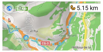 Widget distanza dal bersaglio 2 Android