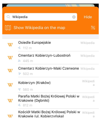 Categoria Wikipedia su iOS
