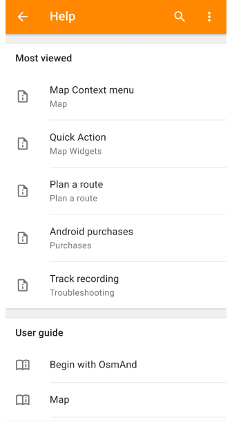 Screenshot aiuto offline Android