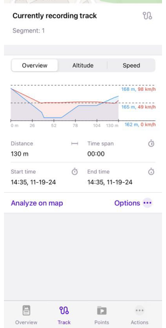 Termina registrazione in iOS