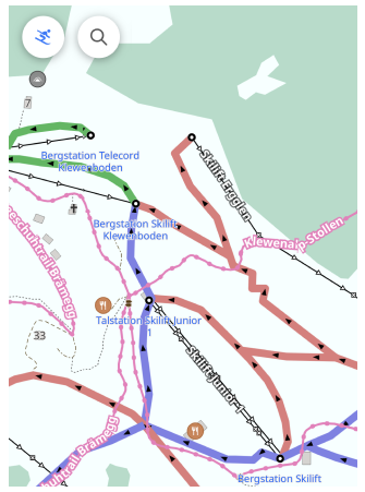 Stile mappa plugin mappe sciistiche iOS