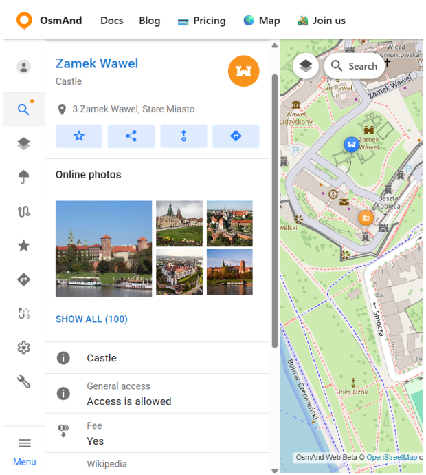 Menu contestuale PDI
