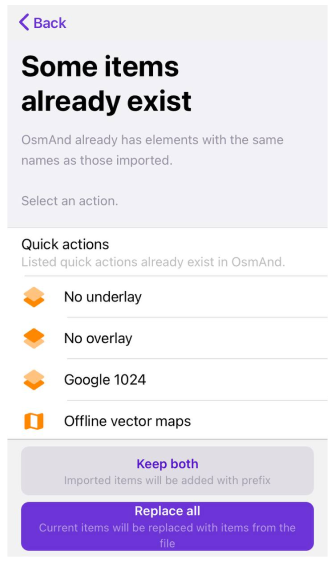 Profili Azioni Importa 1 iOS