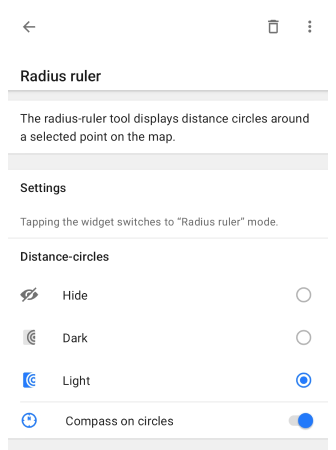 Posizione di visualizzazione Android