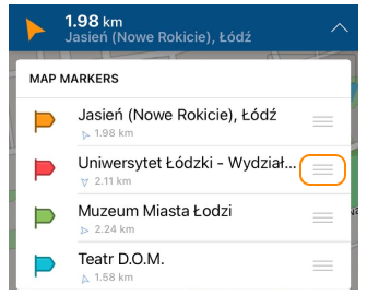 Ordina indicatori in un elenco iOS