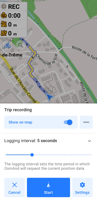 Avvia registrazione in Android