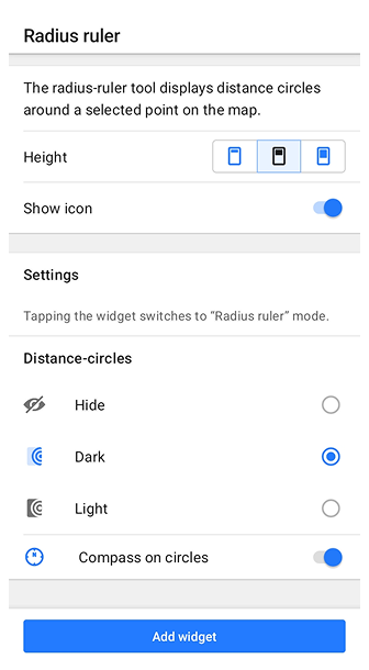 Weergavepositie Android