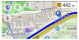 Widżet parkowania Android