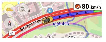 Widżet ograniczenia prędkości