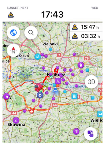 Widżety zachodu i wschodu słońca