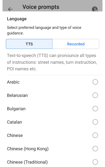 Nawigacja głosowa Android