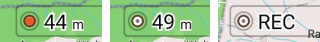 Widget de gravação de viagem (REC)