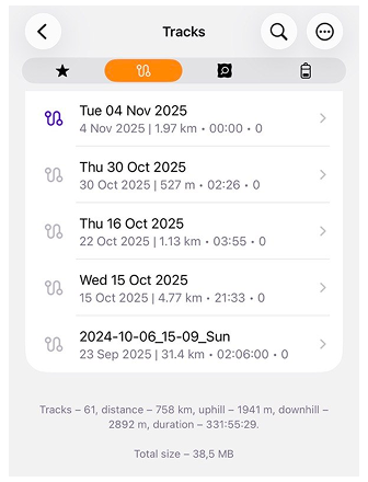 أماكني مع المسارات في iOS