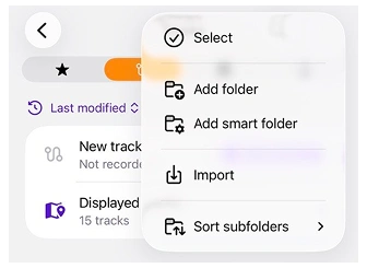 مسارات أماكني في iOS