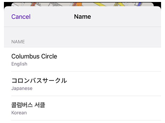 Alternative names iOS