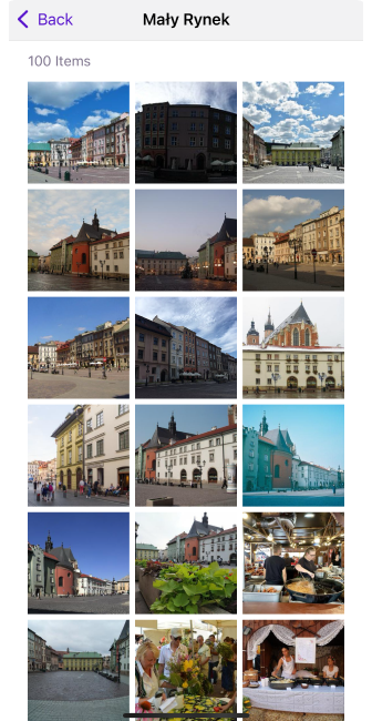 Online Photos context menu iOS