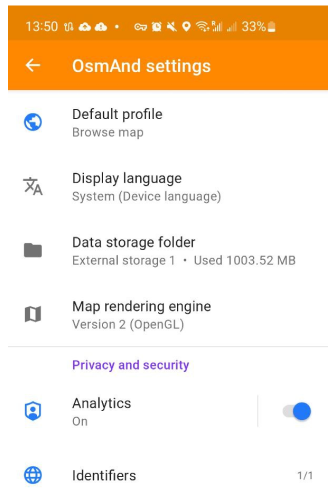 Profiles General Settings Android