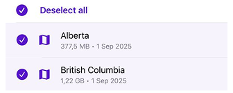 Deselect menu IOS