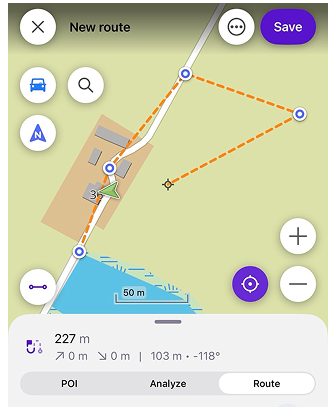 Plan a route iOS