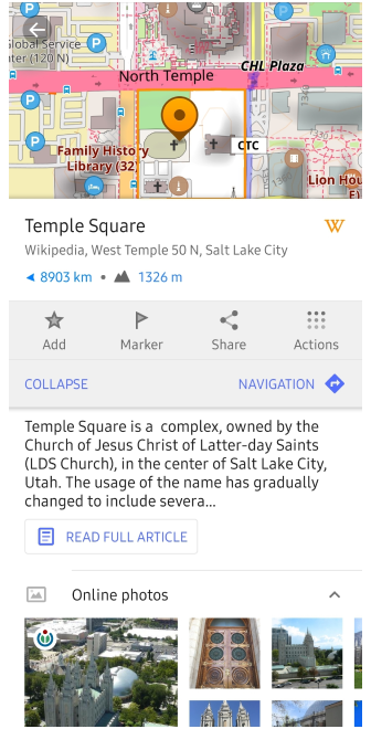 Popular places