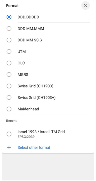 Search Coordinates Android
