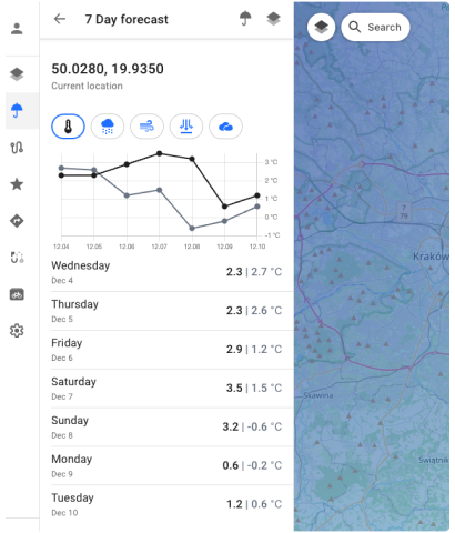 OsmAnd Web Weather