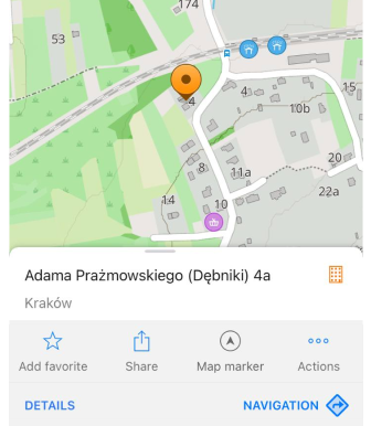 Straße suchen Android