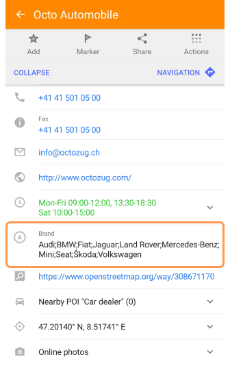 POI-Suche Android