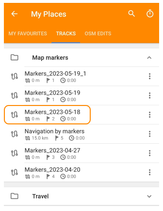 Koordinateneingabe Punkt speichern Android 2