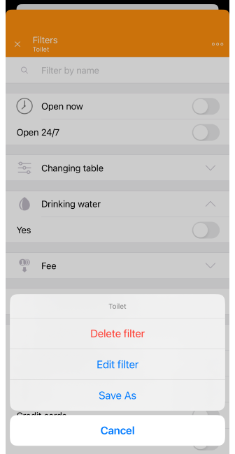 Benutzerdefinierte POI löschen iOS