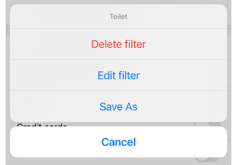 Benutzerdefinierte POI löschen iOS