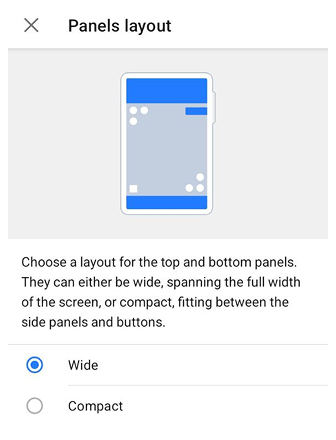Kartenbildschirm-Layout
