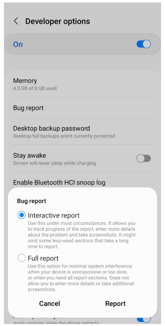 Absturzprotokolle von Android senden 3